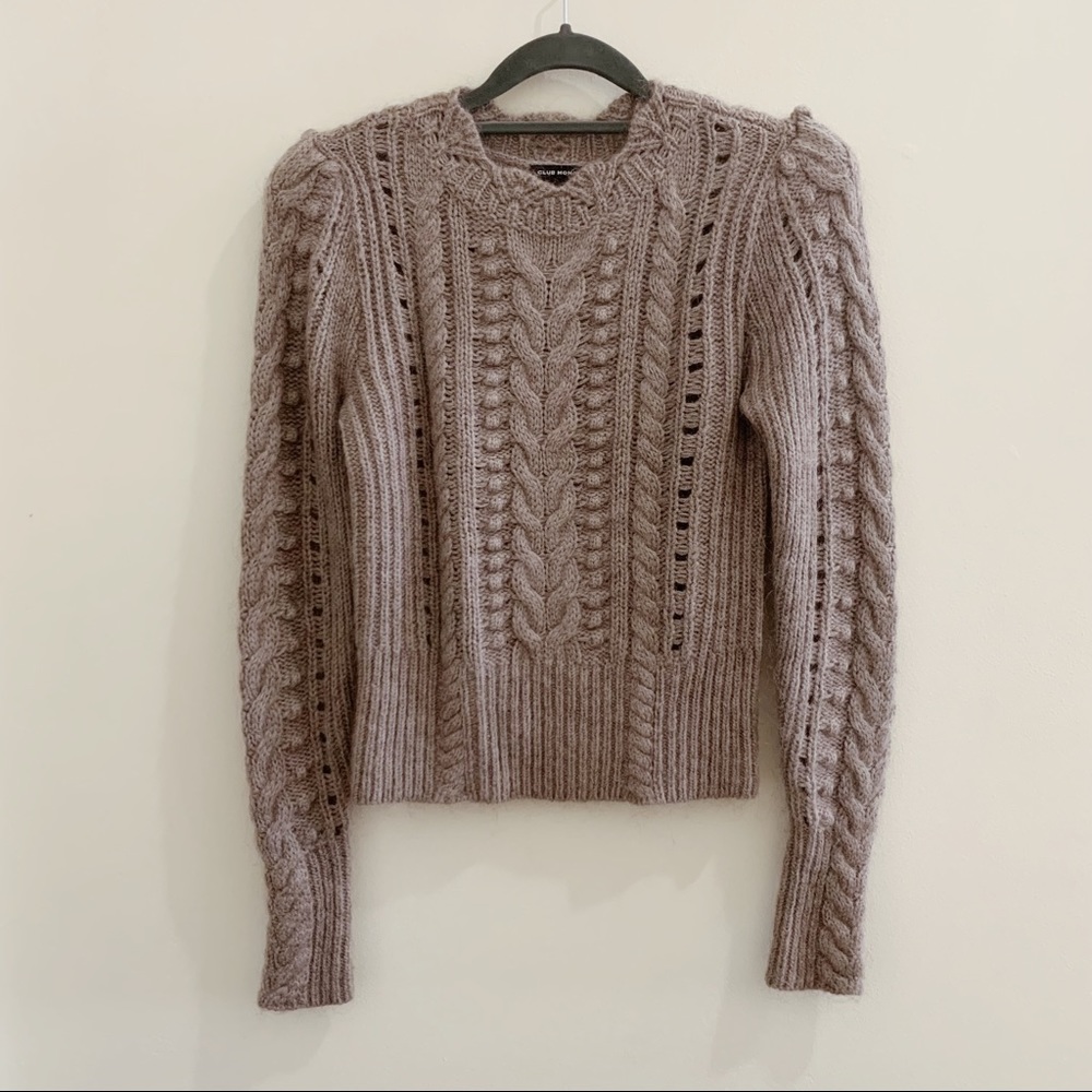 Club Monaco cable knit sweater